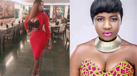 Sexy Gambian Ghana Based Actress Princess Shyngle Reveals Her Cleavage And Tiny Waist In New
