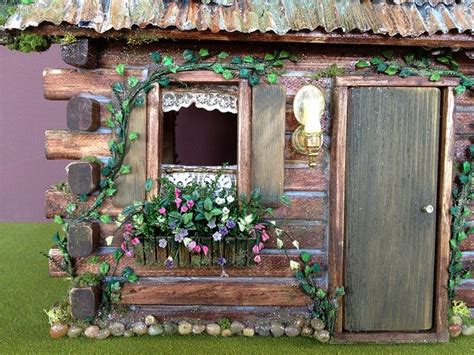 Maybe you would like to learn more about one of these? Fairytale log cabin detail | Diy yard decor, Yard decor ...