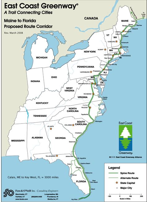 East Coast Map America America Map Map Of East Coast Us East Coast Map