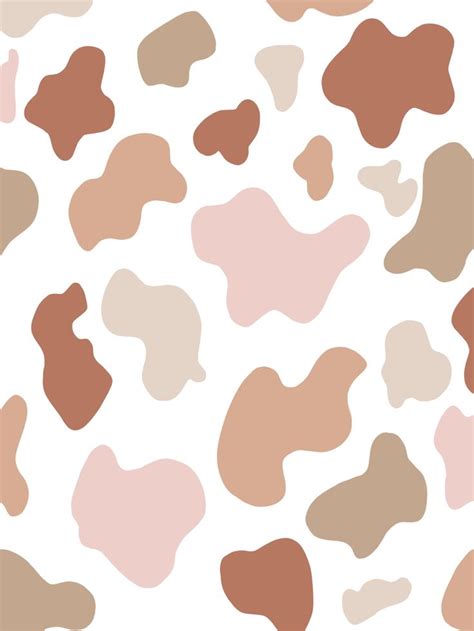 An Animal Print Is Shown In Shades Of Pink Brown And Beige On A White