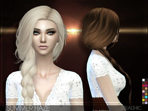 Sims 4 Hairs ~ Stealthic Summer Haze Hairstyle By Stealthic
