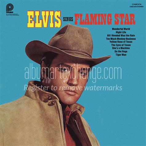 Album Art Exchange Elvis Sings Flaming Star 1975 Pickwick 12 By