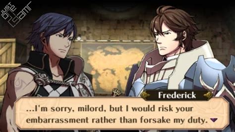 Fire Emblem Awakening Chrom And Frederick Support Conversations Youtube