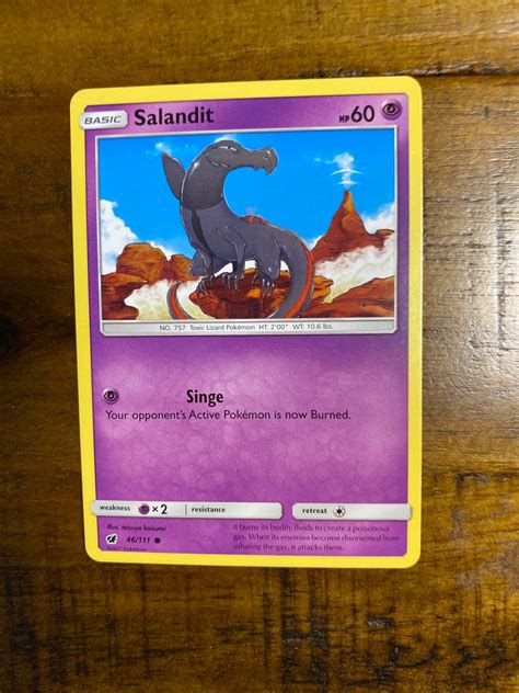 Pokémon Salandit And Salazzle Evolution Set Near Mint Etsy
