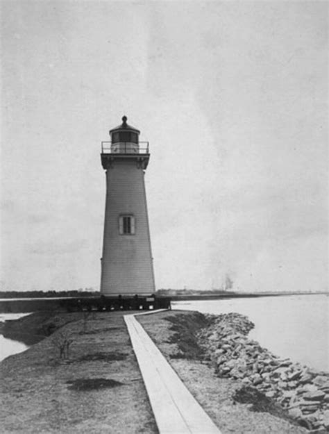 Grosse Ile South Channel Rear Range Lighthouse United States Coast