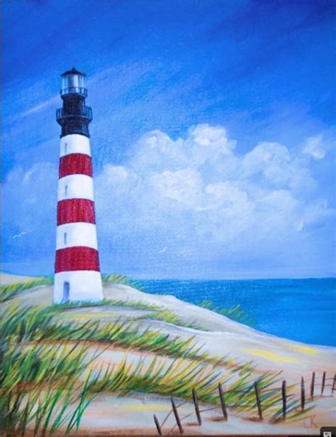 Easy Acrylic Painting Lighthouse Nite Lighthouses Beginner Leuchtturm