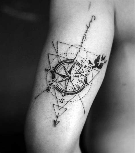 50 Small Compass Tattoos For Men Navigation Ink Design Ideas