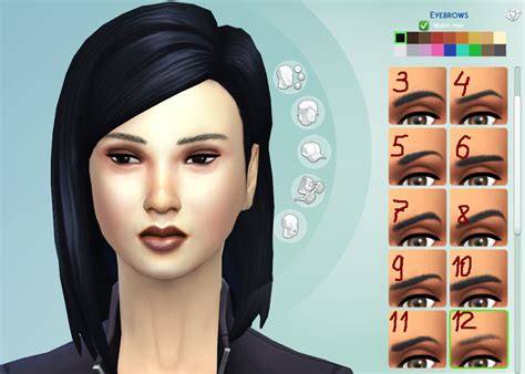 My Sims 4 Blog Default Replacement Eyebrows For The Sims 4 By Sage