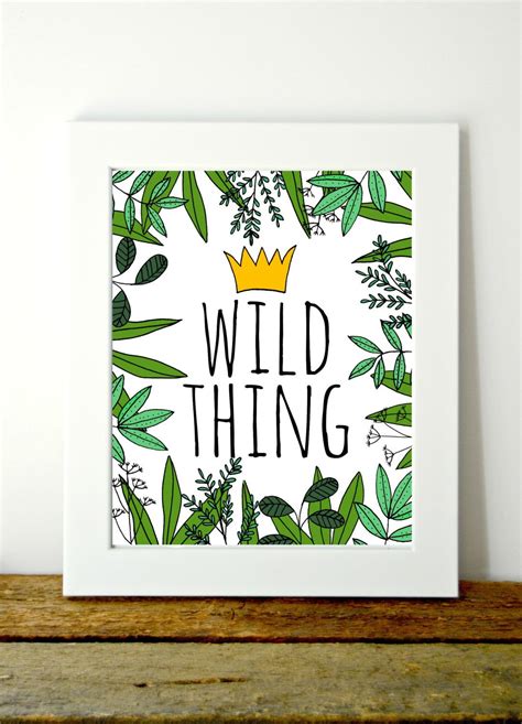 Wild Thing Printable art | Etsy | Etsy printable art, Printable art, Printable wall art