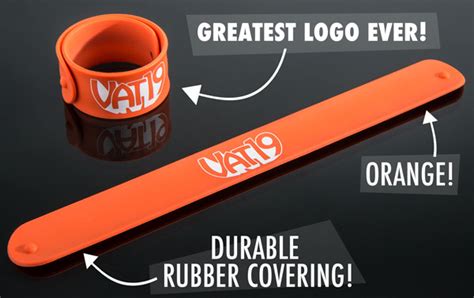 Vat19 Slap Bracelet 80s Style Fashion With Your Favorite Logo