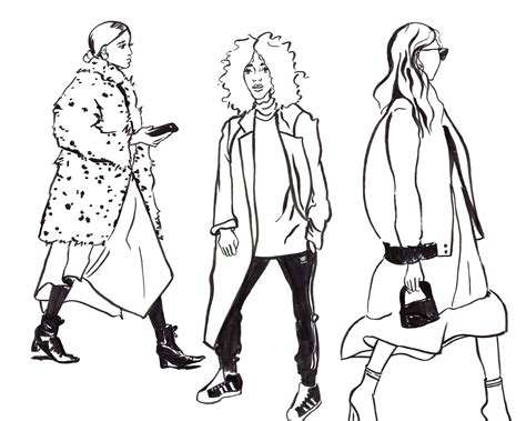 Nyfw Street Style Fashion Illustration Fashion Illustration Sketches Fashion