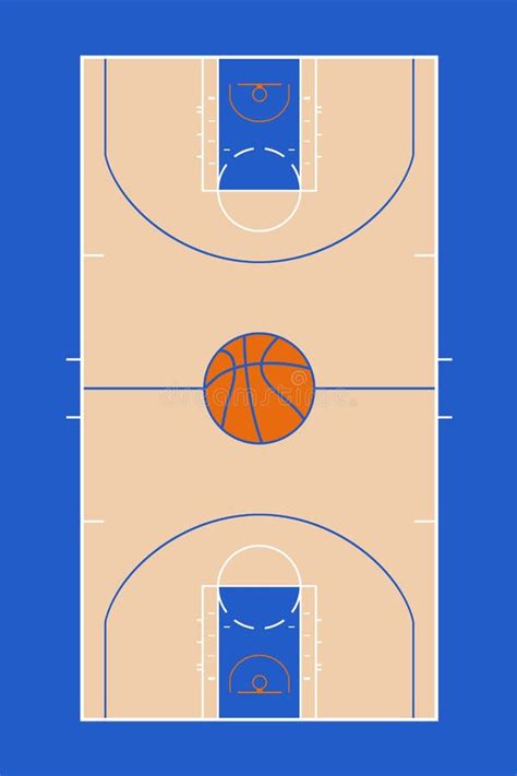 Basketball Court Illustration Stock Vector Illustration Of