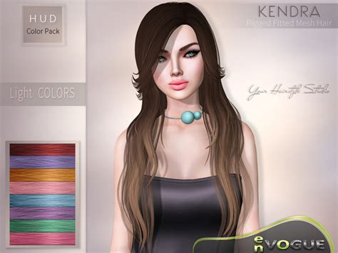 Second Life Marketplace Envogue Hair Kendra Light Colors
