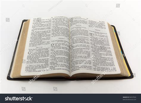 Photo Open Bible Isolated On White Stock Photo 96557032 Shutterstock
