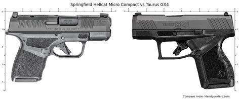 Sig Sauer P Vs Springfield Hellcat Micro Compact Vs Taurus GX Size Comparison Handgun Hero