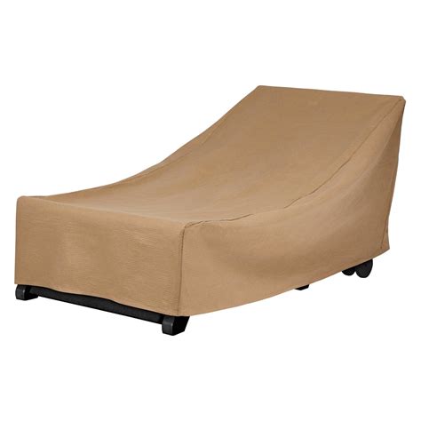 Duck Covers® Essential™ Latte Single Patio Chaise Lounge Cover
