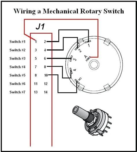 Read wiring diagrams from bad to positive and redraw the circuit being a straight collection. Rotary Switch Wiring Diagram