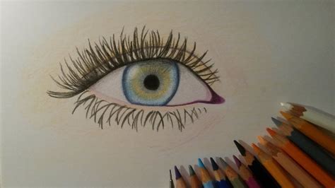 See more ideas about drawings, easy drawings, cool drawings. How to draw an eye with colored pencils (easy way) - YouTube