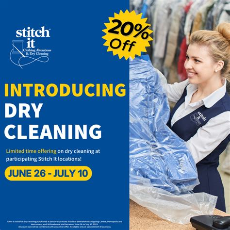 get 20 off dry cleaning at the fitting room by stitch it metropolis at metrotown