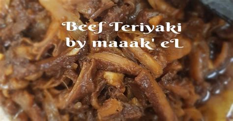 Hidangan ini terdiri dari daging sapi yang diiris tipis lalu diolah dengan saus manis mirip dengan teriyaki. Resep Beef Teriyaki ala Yoshinoya oleh Bunda Double L ...