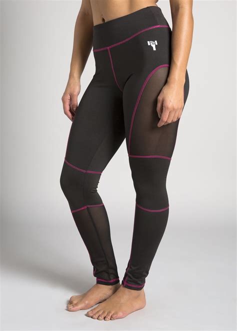 the team2strong tron leggings are high waisted and have been designed to keep you feeling
