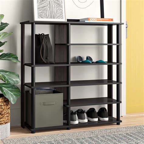 With ideas ranging from simple to chic, you are sure to find the perfect blend for your home and get those messy shoes out of the way and into their new proper place. Colleen 13 Pair Shoe Rack in 2020 | Shoe rack, Shoe ...
