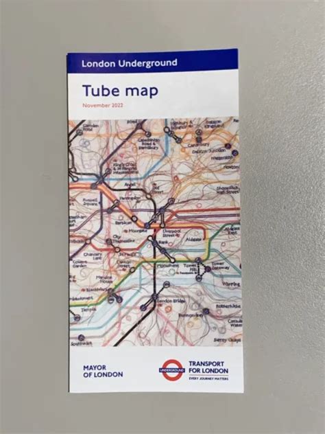 London Underground Tube Map November Pristine Picclick Uk