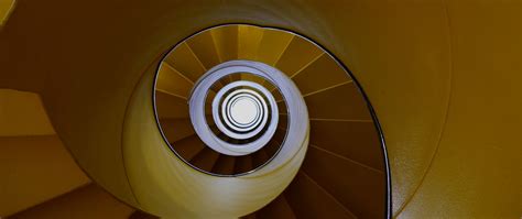 Download Wallpaper 2560x1080 Staircase Spiral Steps