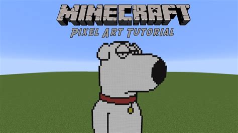 Minecraft Pixel Art Tutorial Brian Griffin Youtube