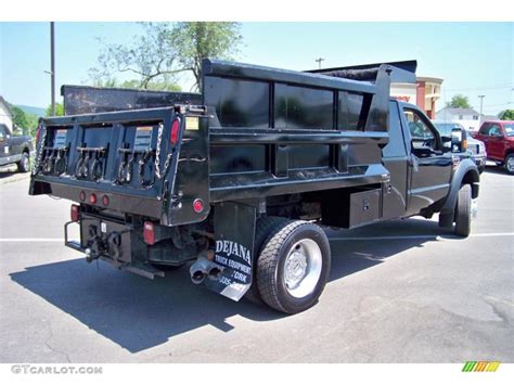 2008 Black Ford F550 Super Duty Xlt Regular Cab 4x4 Dump Truck