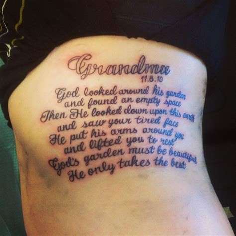 Be sure to visit our shop to see more designs. Grandmas memorial tattoo :) | Remembrance tattoos, Grandma tattoos, Rip tattoo