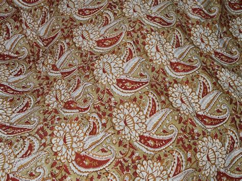 Vegetable Dye Indian Hand Block Printed Soft Cotton Fabric Etsy