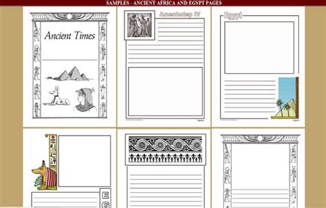 Free Ancient Egypt And Africa History Notebooking Pages 189 Pages