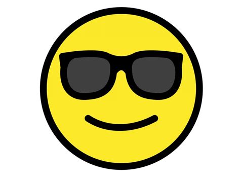 Smiling Face With Sunglasses Emoji Icon Png Vector In Svg Pdf Ai Cdr