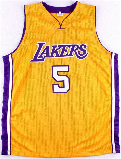 Customizable jerseys authentic and replica by nike and fanatics custom los angeles lakers nike jerseys at fanatics.com (authentic and replica, home, road and alternate jerseys are available) with. Robert Horry Signed Lakers Jersey (Leaf COA) | Pristine ...