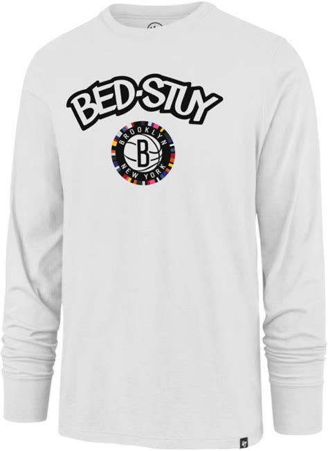 Nike city edition jersey kids brooklyn nets kyrie irving 'black'. '47 Men's Brooklyn Nets City Edition Long Sleeve T-Shirt ...