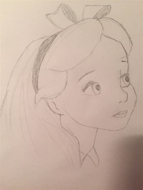 How To Draw Alice In Wonderland Face