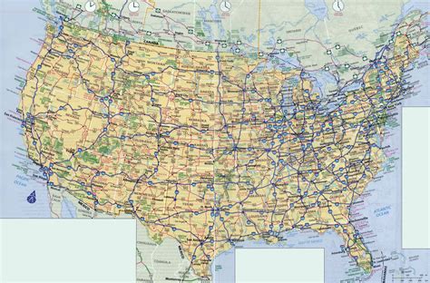 Map Of Usa Highways Interstate Topographic Map Of Usa With States