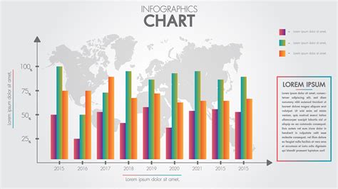 Business Infographics Design Arrow Graph And Global For Presentation