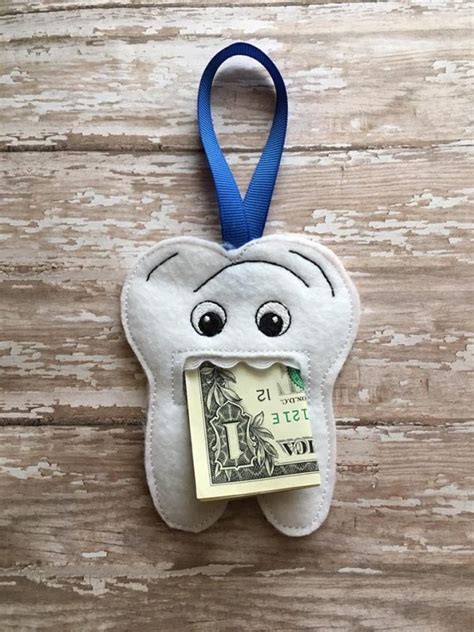 Tooth Tooth Fairy Pocket Pouch Holder In The Hoop Digital