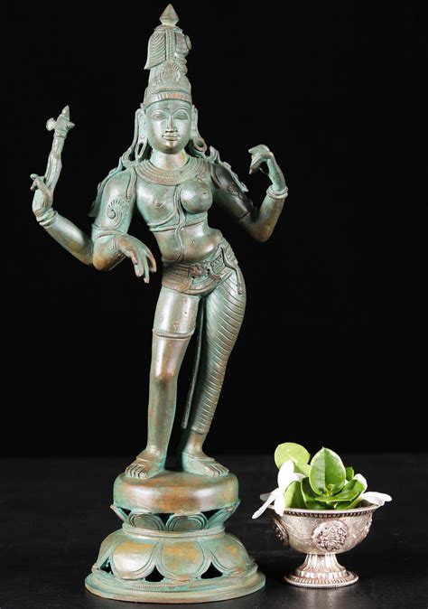 Sold Bronze Classic Shiva As Andhanari Statue 14 91b60 Hindu Gods