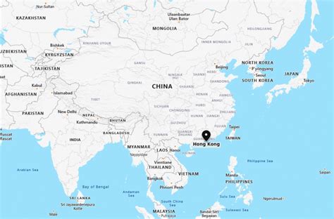 Hong Kong On World Map Campus Map