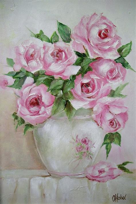 Vase Of Roses Painting