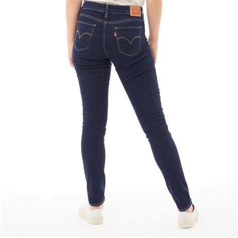 Levis Damen 711 Skinny Jeans Dunkelblau