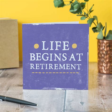 Life Begins At Retirement Card By Zoe Brennan