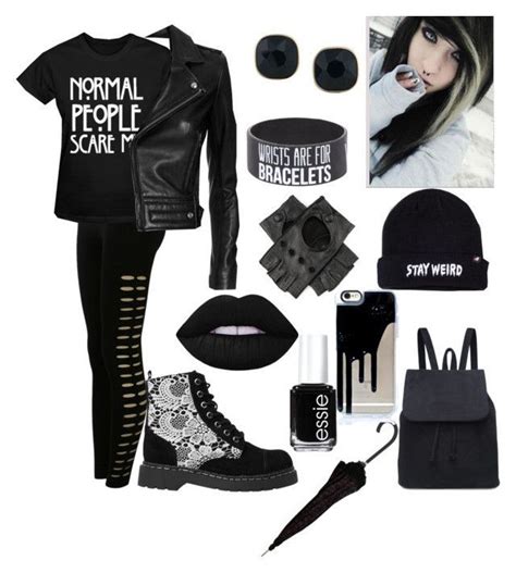 My Style 4 Emo Goth By Ninellaah Liked On Polyvore Featuring Pilot