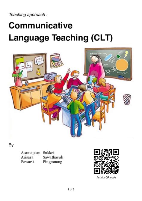 Pdf Communicative Language Teaching Clt Pawarit Pingmuang