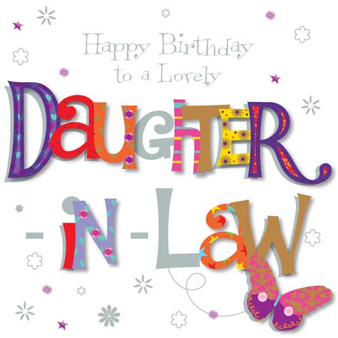 Lovely Daughter In Law Happy Birthday Greeting Card