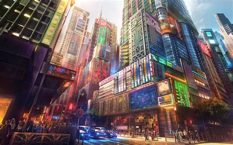 Anime Original City Cities Art Artwork Fantasy Detail