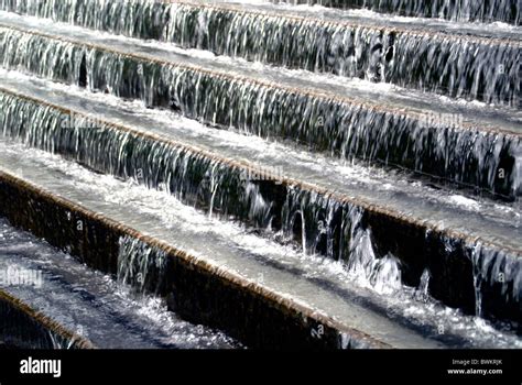 Water Stair Steps Cascades Wells Play Of Water Stock Photo Alamy